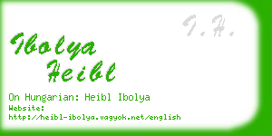 ibolya heibl business card